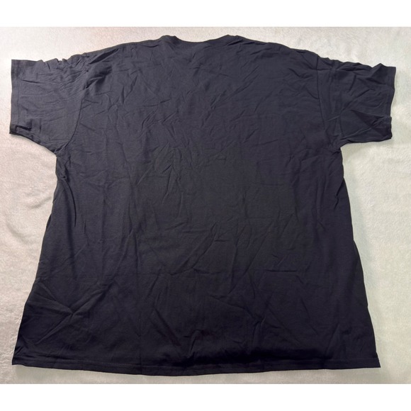 Gildan Heavy Cotton Mens Black T-Shirt 3 Pack Short Sleeve Crew Neck XL 5000 - Picture 4 of 12